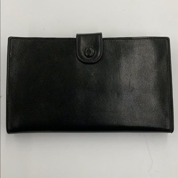 Chanel Vintage Black CC Logo Bi-gold Long Wallet - Picture 3 of 8